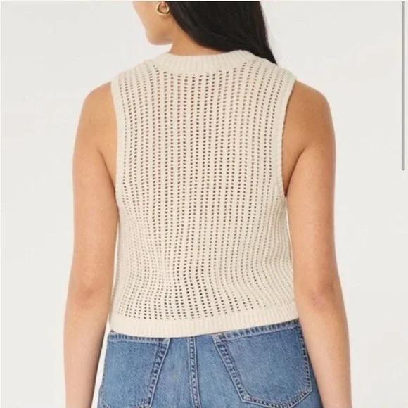 Hollister Cream Knit Tank Top - Picture 2 of 6